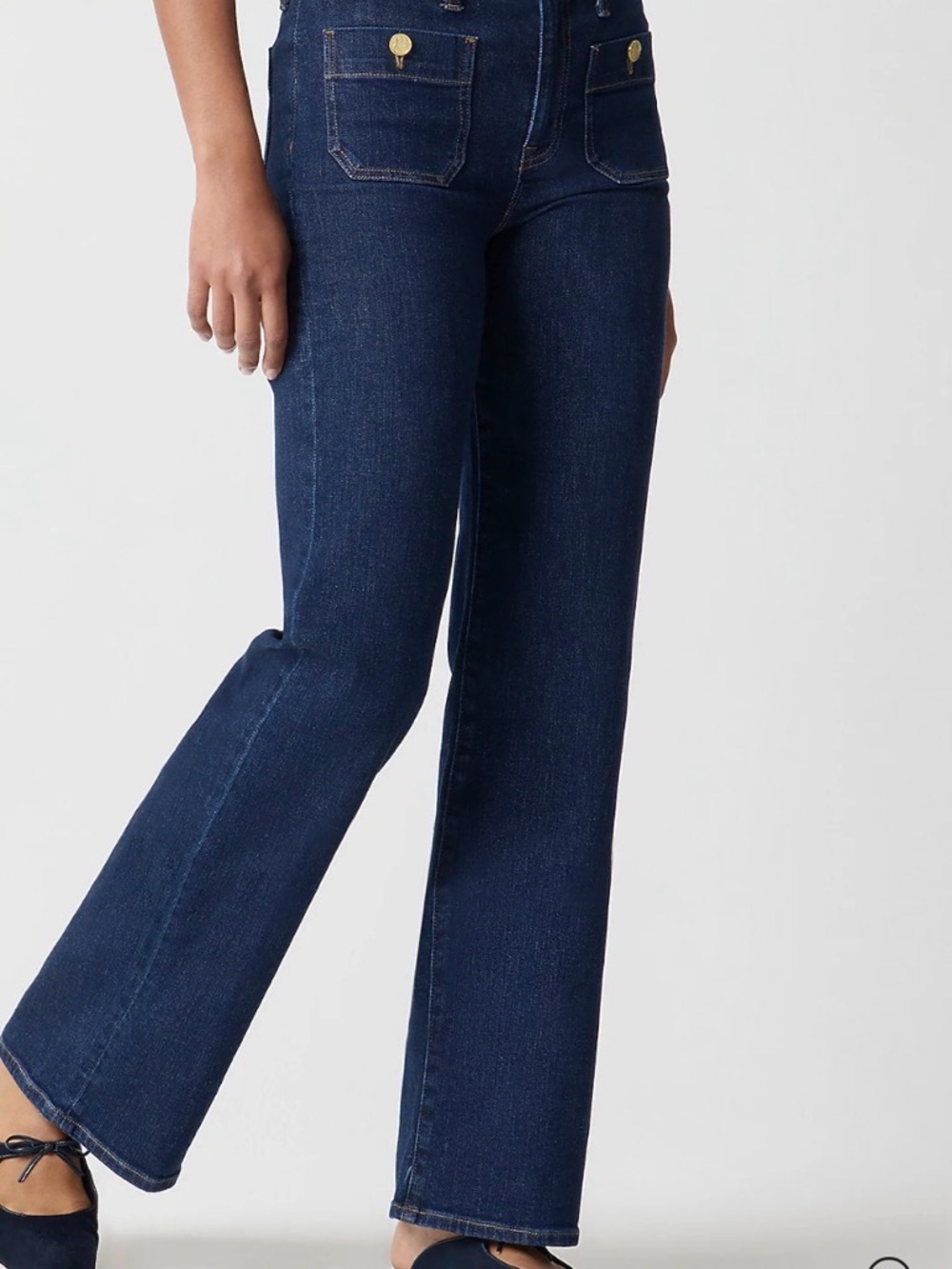 J. Crew Dark Indigo Flare Jeans